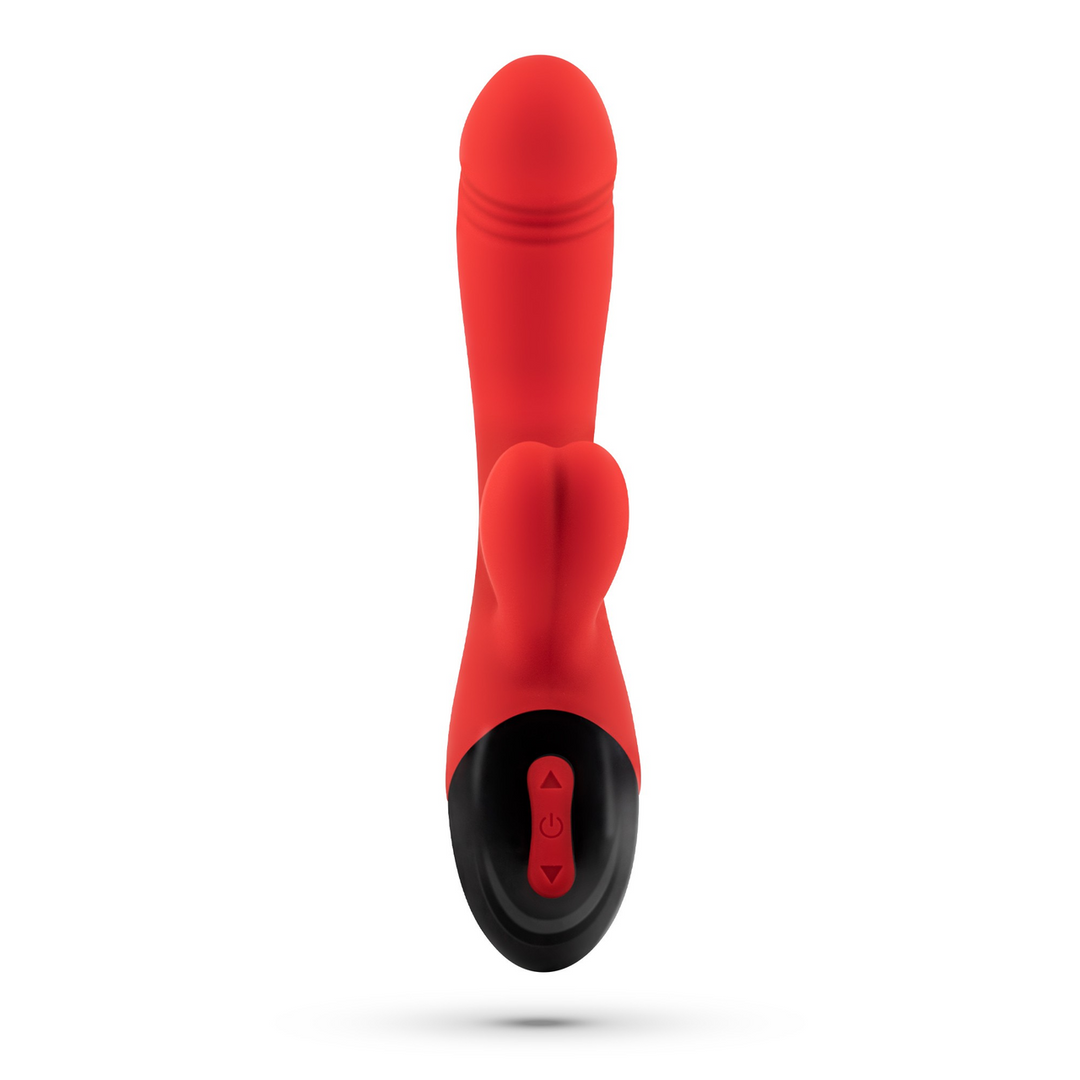 Dare Dong - Rechargeable Rabbit Vibrator - Red