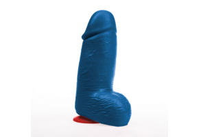 ✊Fuck & Fist Dagr M – Realistischer dicker Dildo mit Hoden – 5,7 / 14,5 cm – Blau