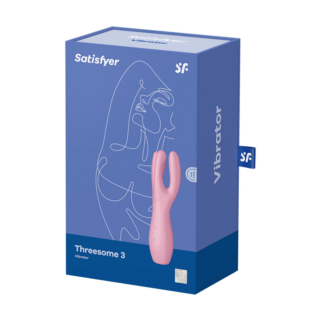 Threesome 3 Lay-on Vibrator Pink | Satisfyer Intense Pleasure