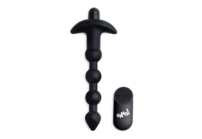 Vibrierende Silikon-Analkugeln 21 cm mit Fernbedienung