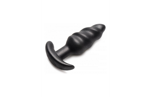 Vibrating Silicone Swirl Plug 9.1 cm with Remote Control