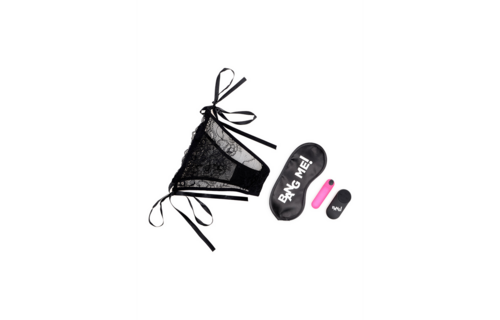 Power Panty Set: Lace Pantyhose, Vibrator & Blindfold