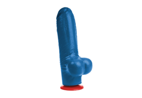 ✊Fuck & Fist Tyr L - Realistic Dildo with Balls - 6.3 / 16 cm - Blue