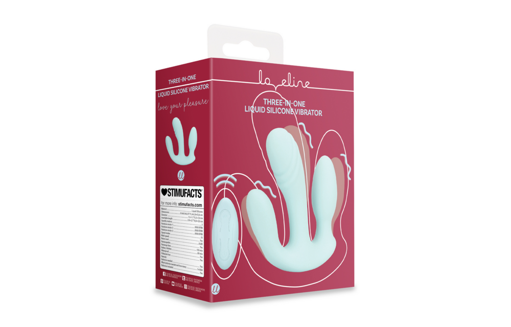 Drie-in-één Vloeibare Siliconen Vibrator | Loveline Shots