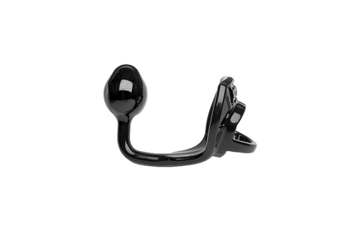 Armor Tug Lock - Cockring met Ball Strap en Butt Plug - Medium