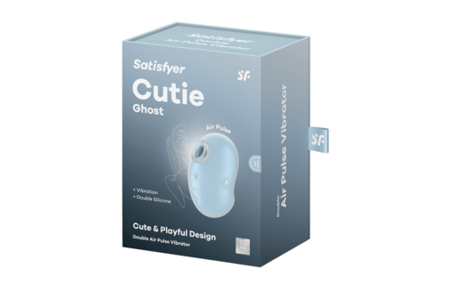 Cutie Ghost - Air Pulse Vibrator - Blue