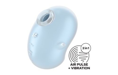 Cutie Ghost Blue - 11 Pressure Waves & 12 Vibrations Satisfyer
