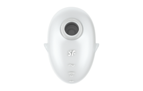 Cutie Ghost - Air Pulse Vibrator - White