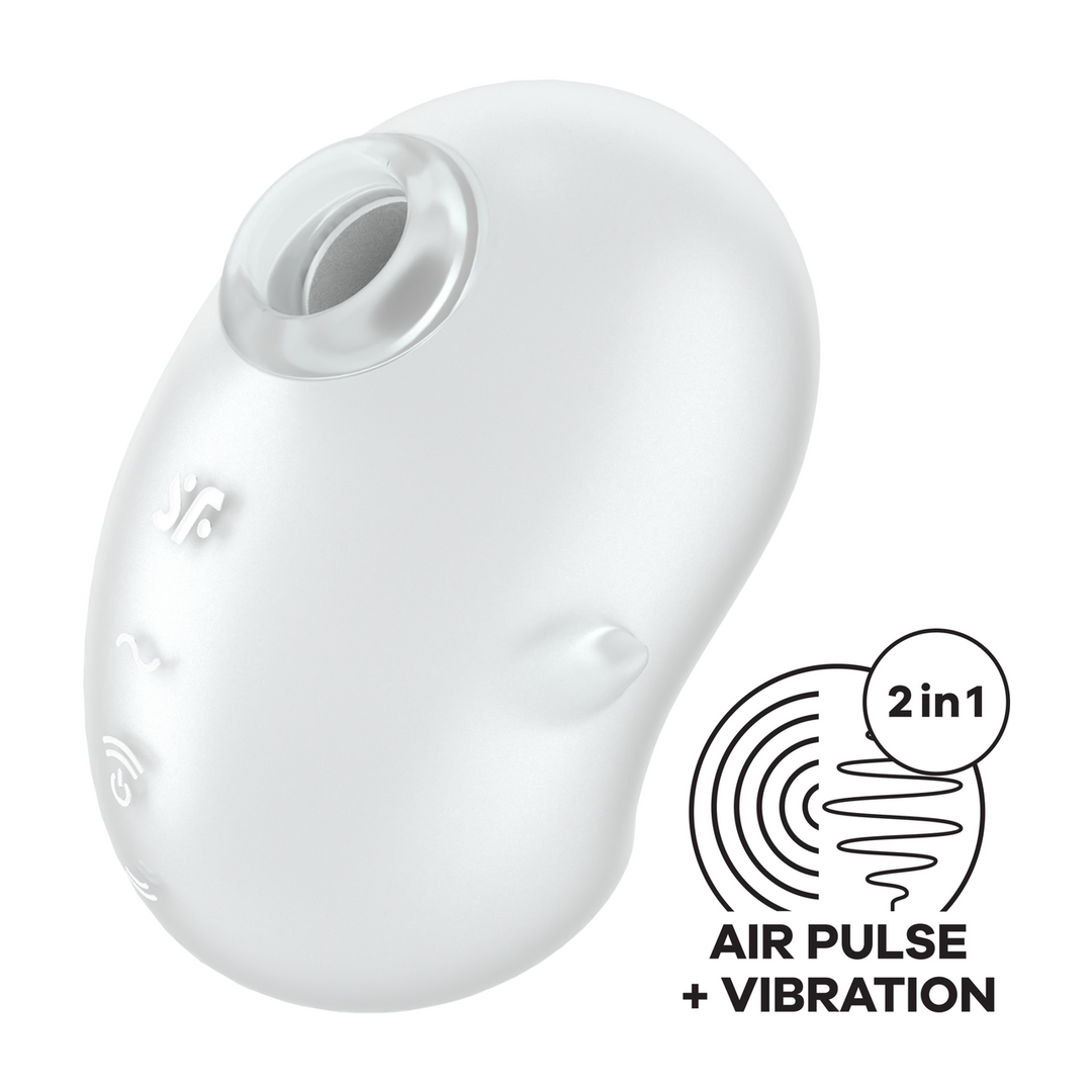 Cutie Ghost - Air Pulse Vibrator - Weiß