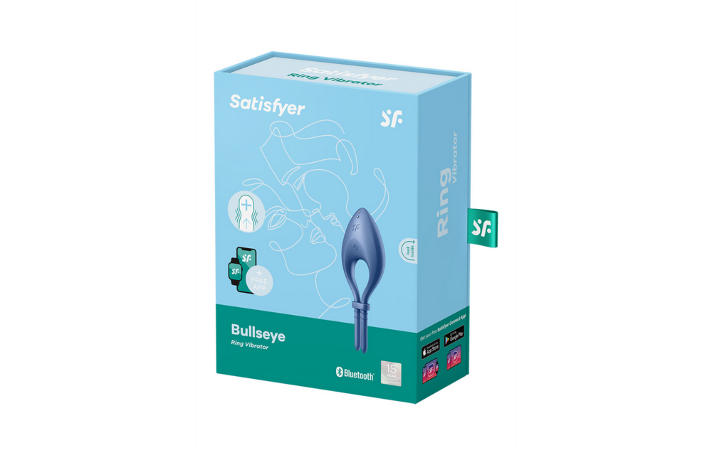 Bullseye - Vibrerende Cockring - Blauw