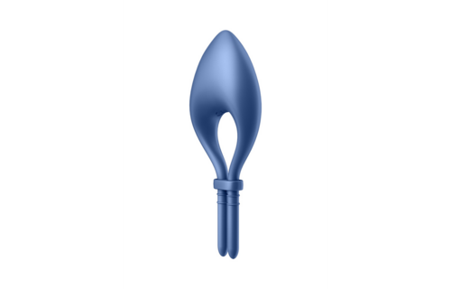 Bullseye Cock Ring Blue - Adjustable & 12 Vibrations