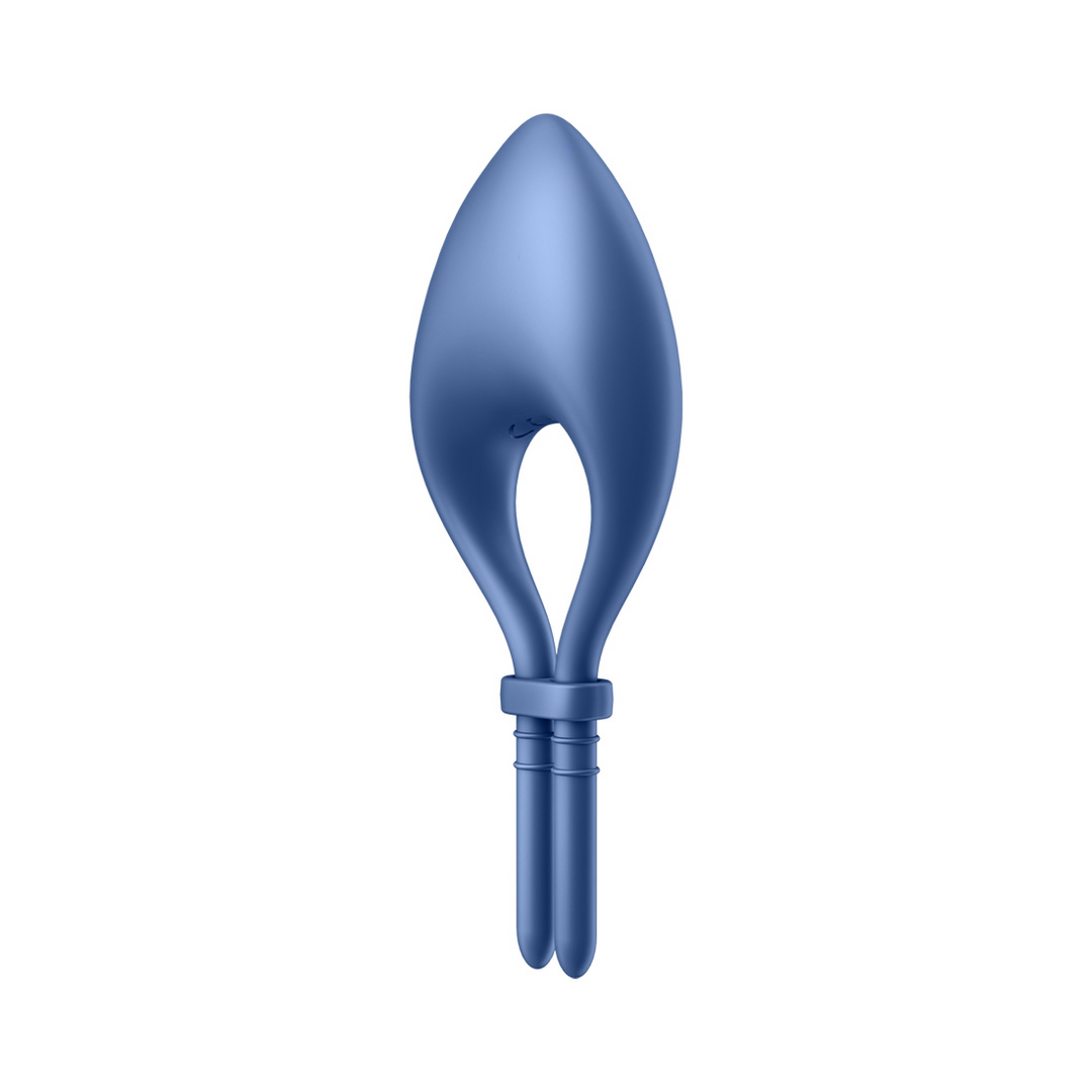 Bullseye Cockring Blauw - Verstelbaar & 12 Vibraties