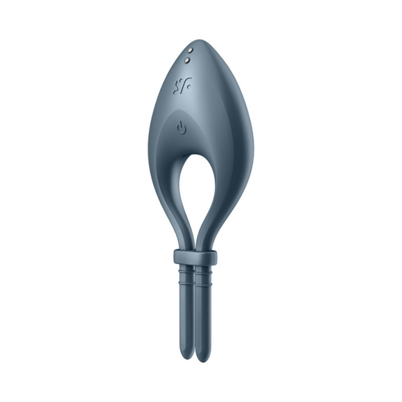 Bullseye Cock Ring Dark Blue - Adjustable & Vibrating