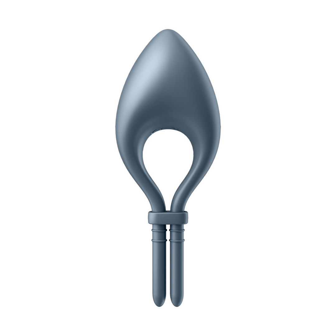 Bullseye Cock Ring Dark Blue - Adjustable & Vibrating