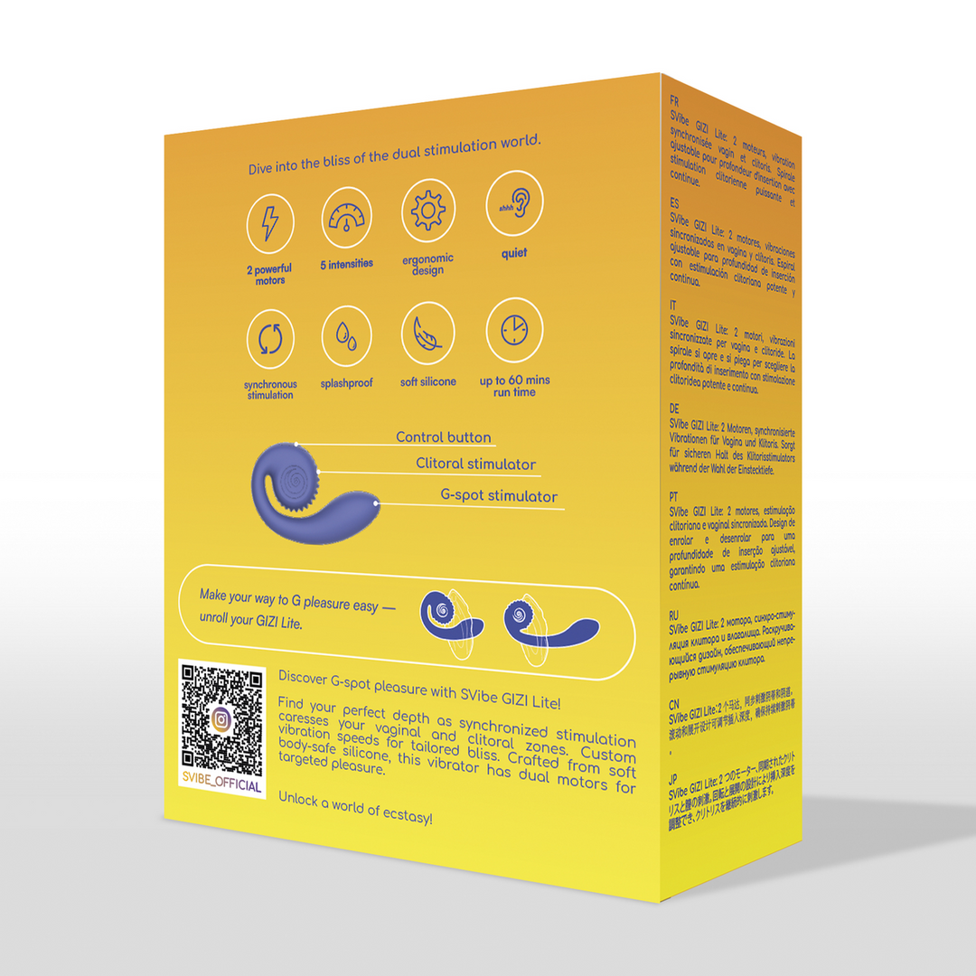 GIZI Lite - Dual G-Spot Stimulator - Sappige Blauwe Bes