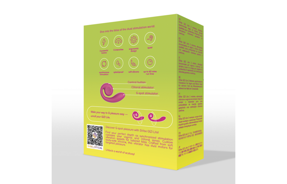 GIZI Lite Dual G-Spot Stimulator – Sweet Dragonfruit Rosa