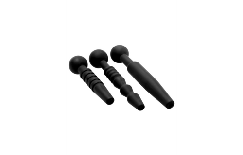 Dark Rods - 3 Piece Silicone Penis Plug Set