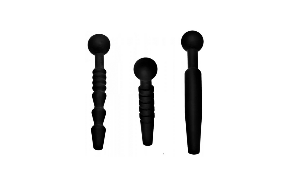 Dark Rods - 3 Piece Silicone Penis Plug Set