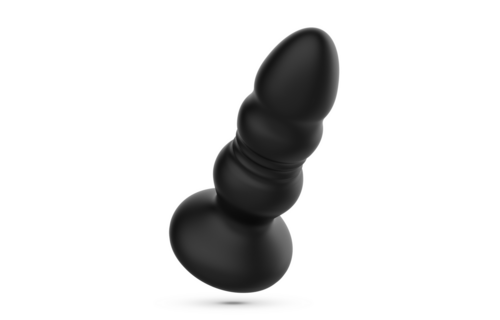 Australis 10 cm Analplug Schwarz – 9 Vibrationen & LED RGB