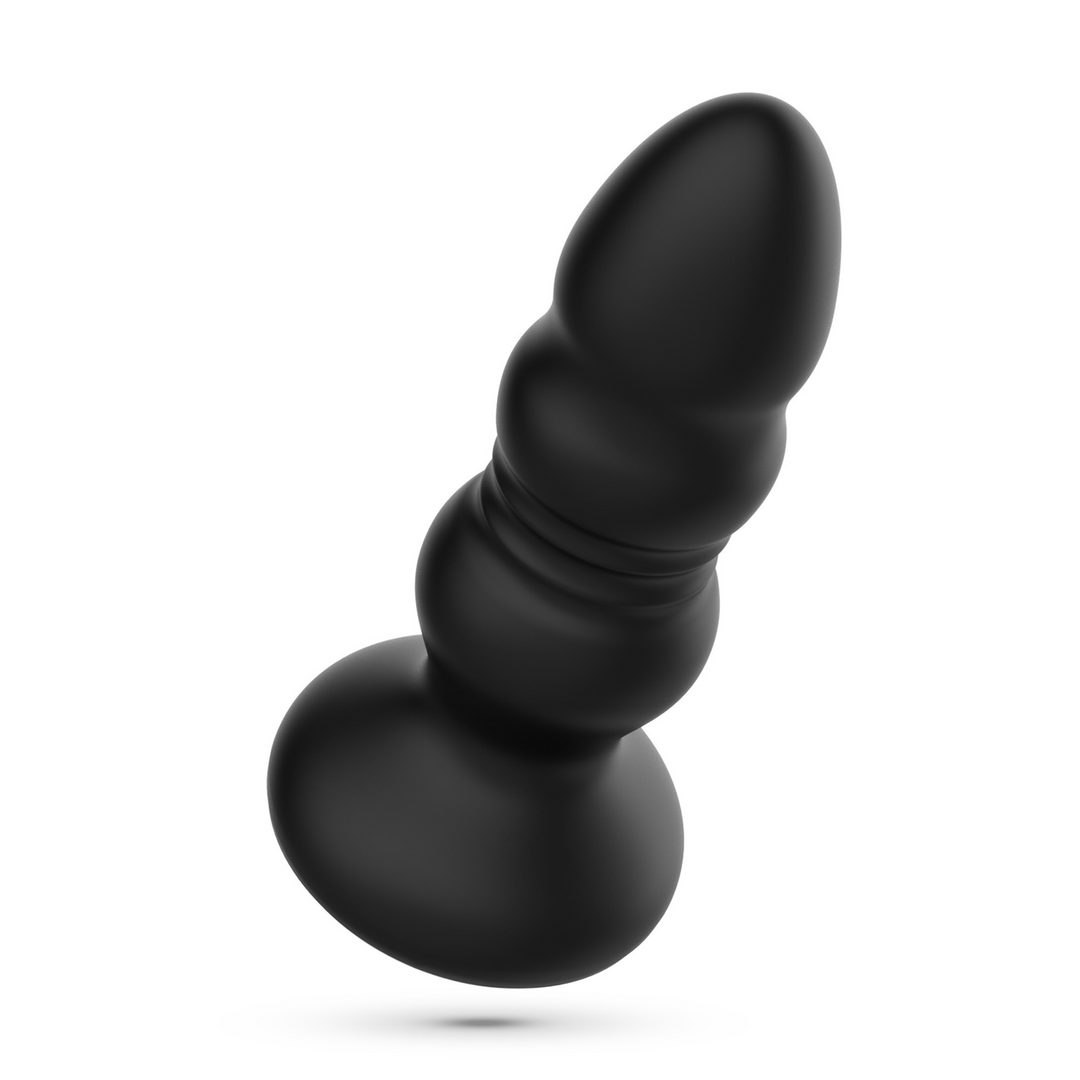 Australis 10 cm Anal Plug Black - 9 Vibrations & LED RGB