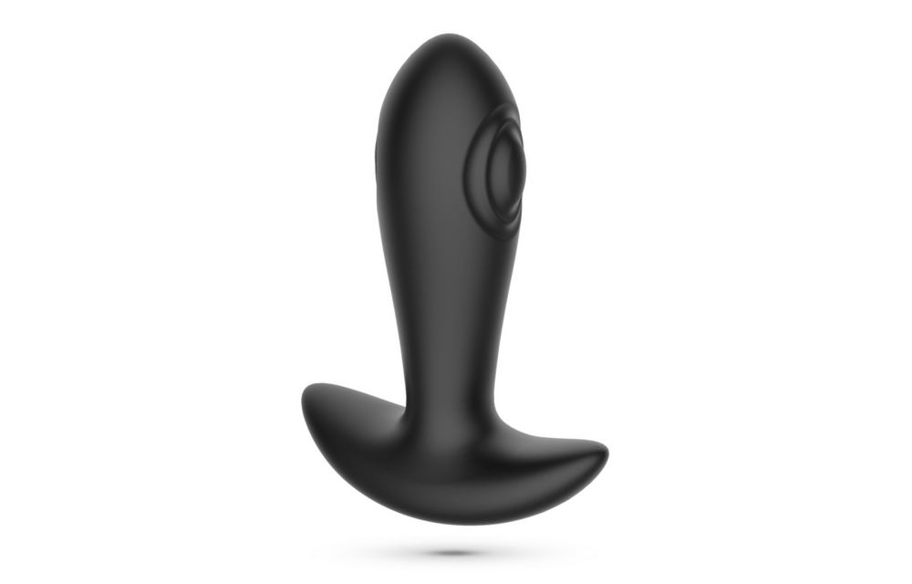Octo Anale Plug 12 cm Zwart - Afstandsbediening & USB