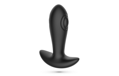 Octo - Tapping Anal Plug with Remote Control - Black
