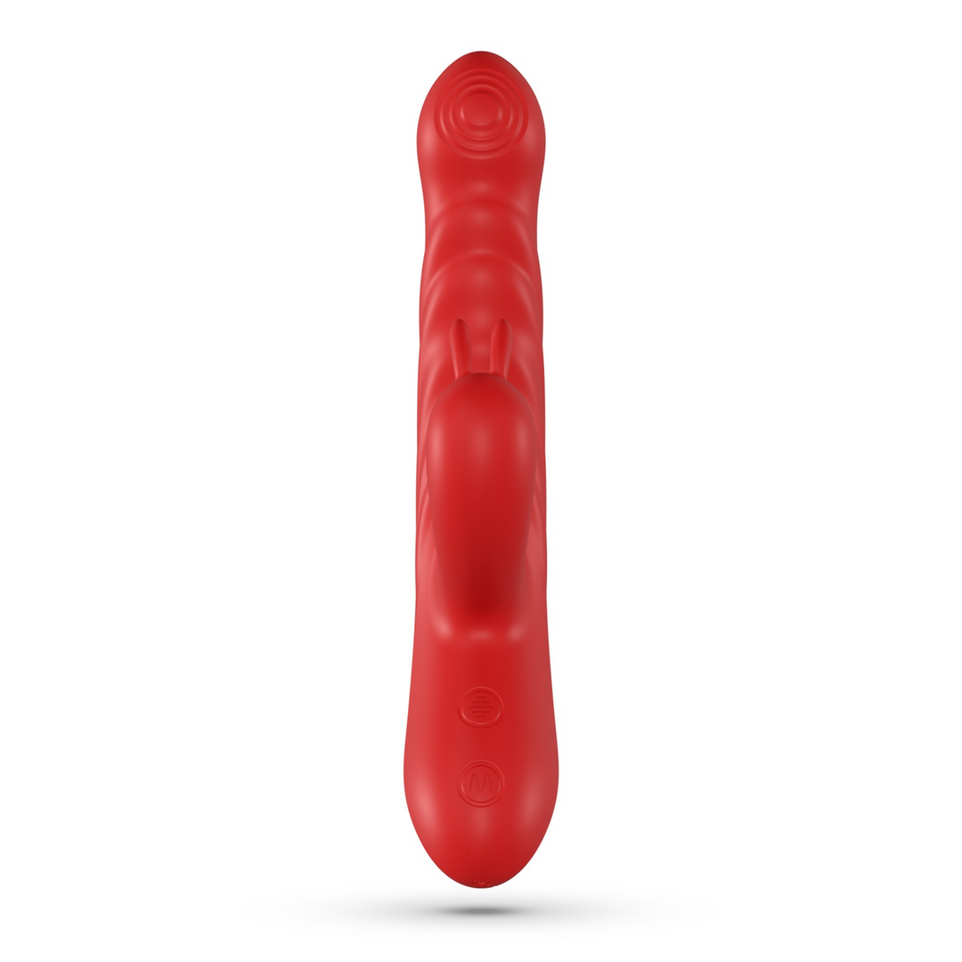 Lapin - Duwende Konijnen Vibrator - Rood