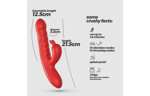 Lapin Red Rabbit Vibrator | 10 Speeds & Rechargeable