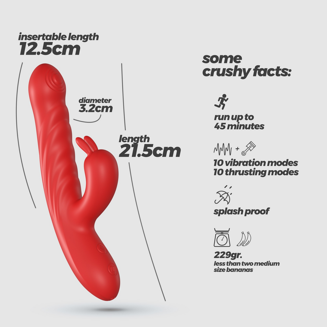 Lapin Red Rabbit Vibrator | 10 Speeds & Rechargeable