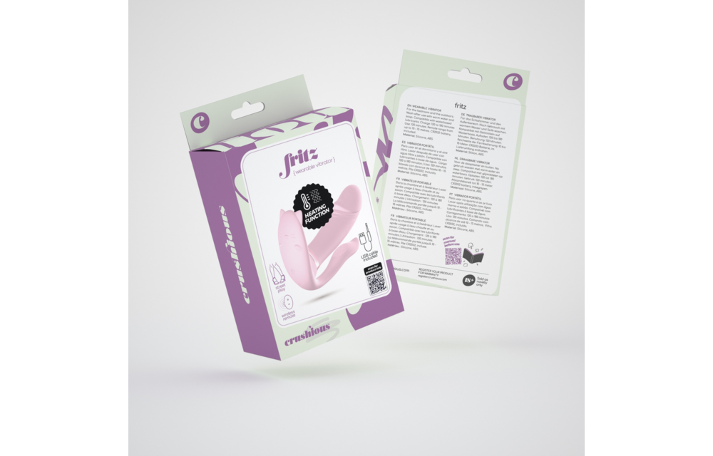 Fritz Tragbarer Vibrator Rosa – Beheizt & Fernbedienung