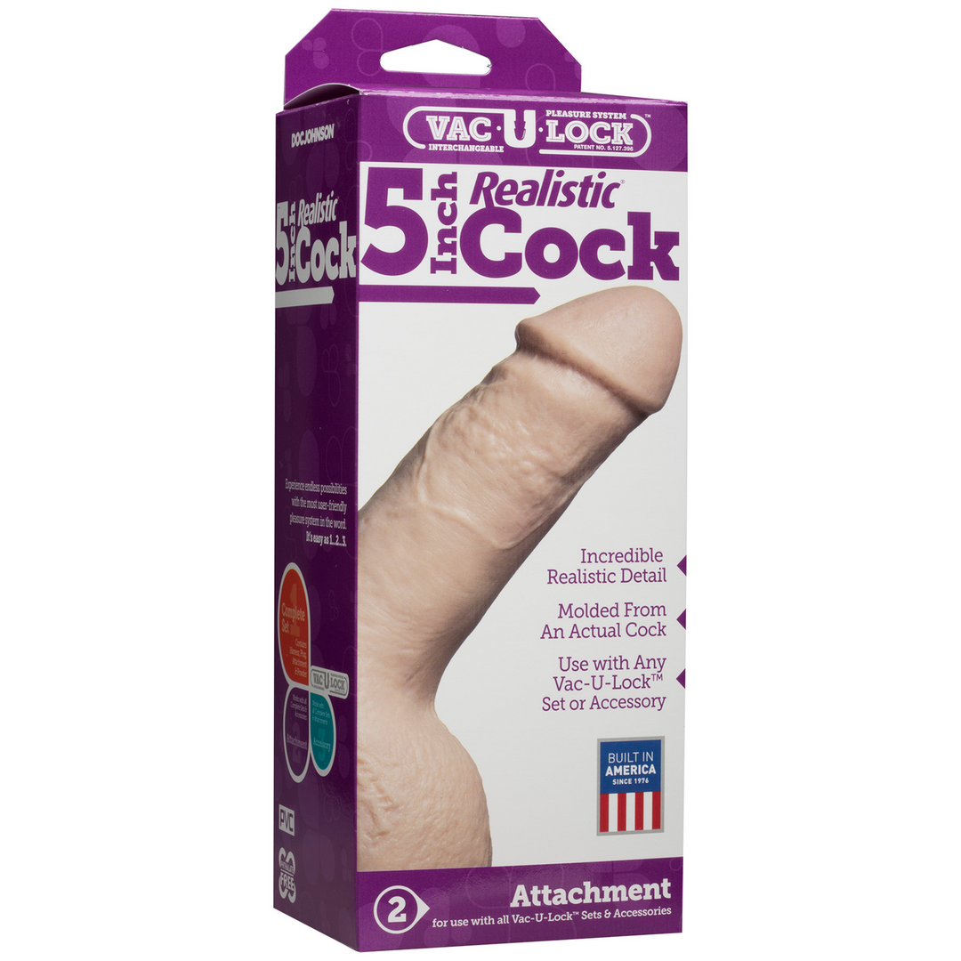 Realistischer Dildo 12,4 cm – Lebensecht & Vac-U-Lock-sicher