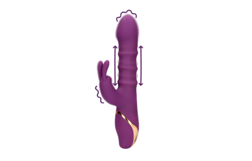 3 Op-en-Neer Ringen Vibrator Paars | Loveline Intens Genot