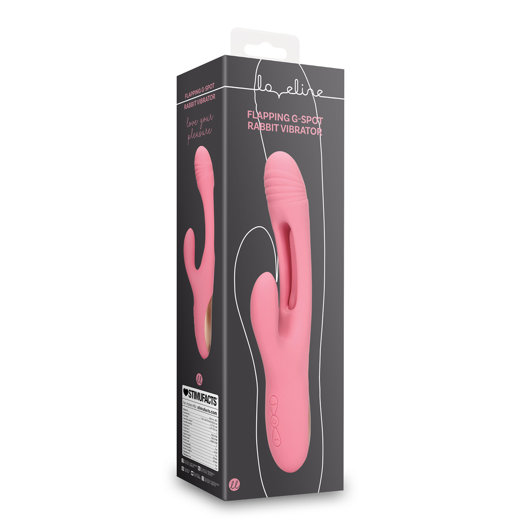 Fluttering G-Spot Rabbit Vibrator Pink – Double Pleasure