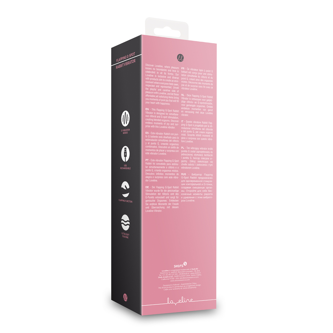 Fluttering G-Spot Rabbit Vibrator Pink – Double Pleasure