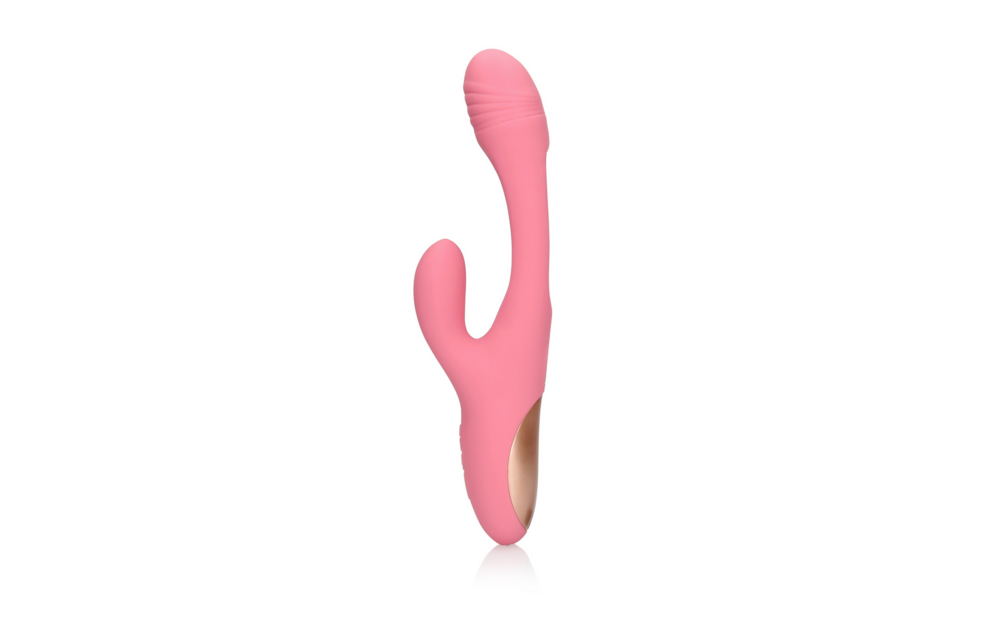 Flatternder G-Punkt-Rabbit-Vibrator Rosa – Doppeltes Vergnügen