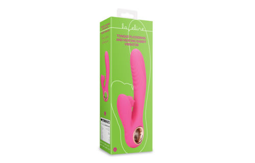 Tongue Flickering Heating Rabbit Vibrator - Roze & Intens Plezier