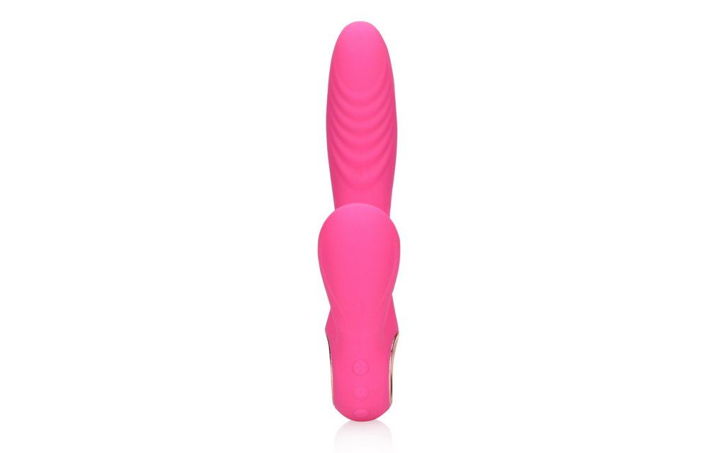 Tongue Flickering Heating Rabbit Vibrator - Roze & Intens Plezier