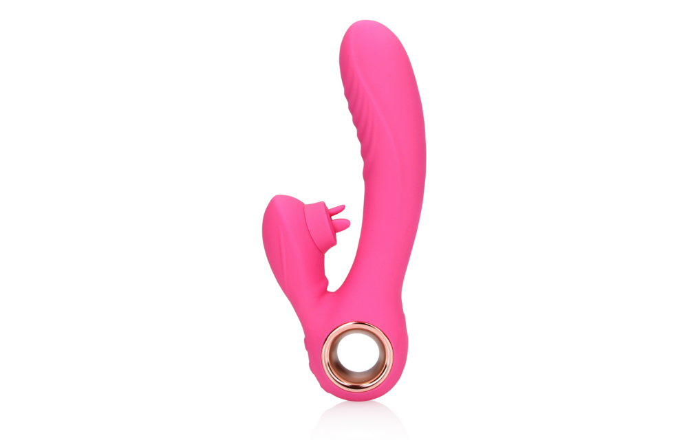 Tongue Flickering Heating Rabbit Vibrator - Roze & Intens Plezier
