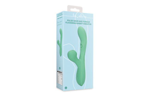 Loveline Pulse Wave Tongue Flickering Rabbit Vibrator Groen