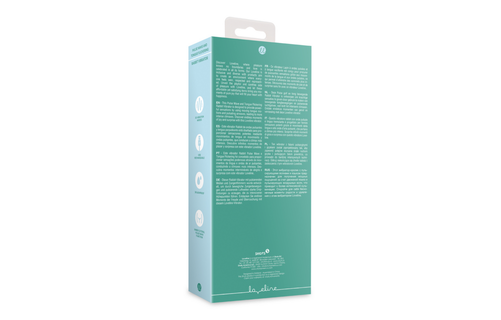 Loveline Pulse Wave Tongue Flickering Rabbit Vibrator Groen