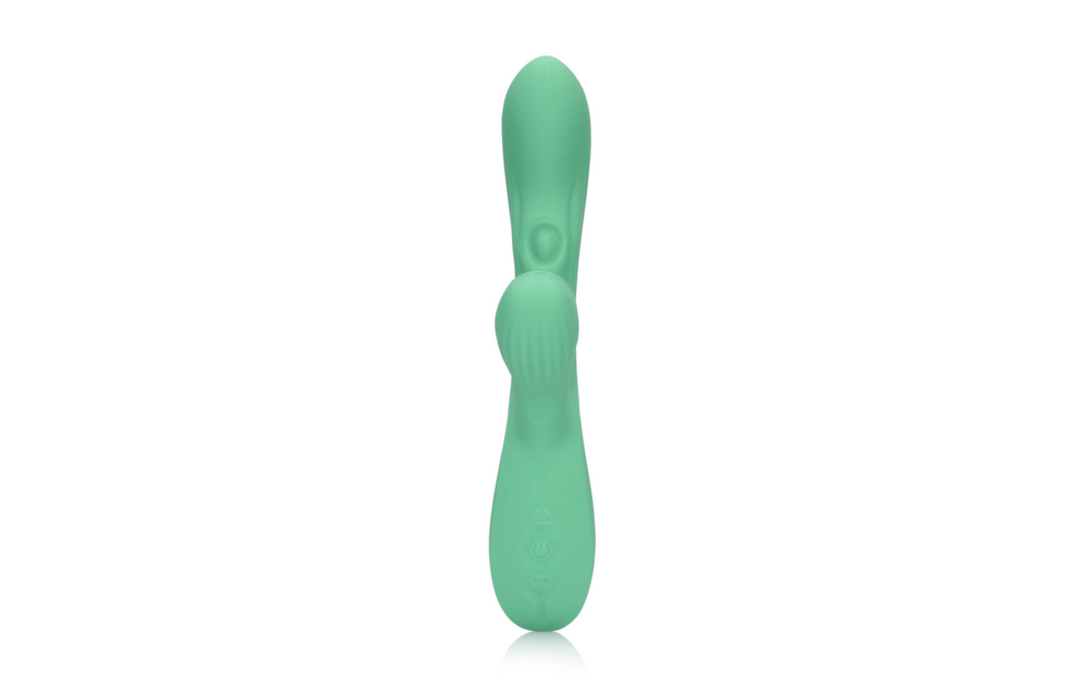 Loveline Pulse Wave Tongue Flickering Rabbit Vibrator Groen