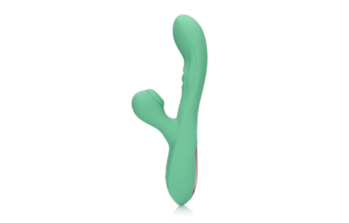 Loveline Pulse Wave Tongue Flickering Rabbit Vibrator Groen