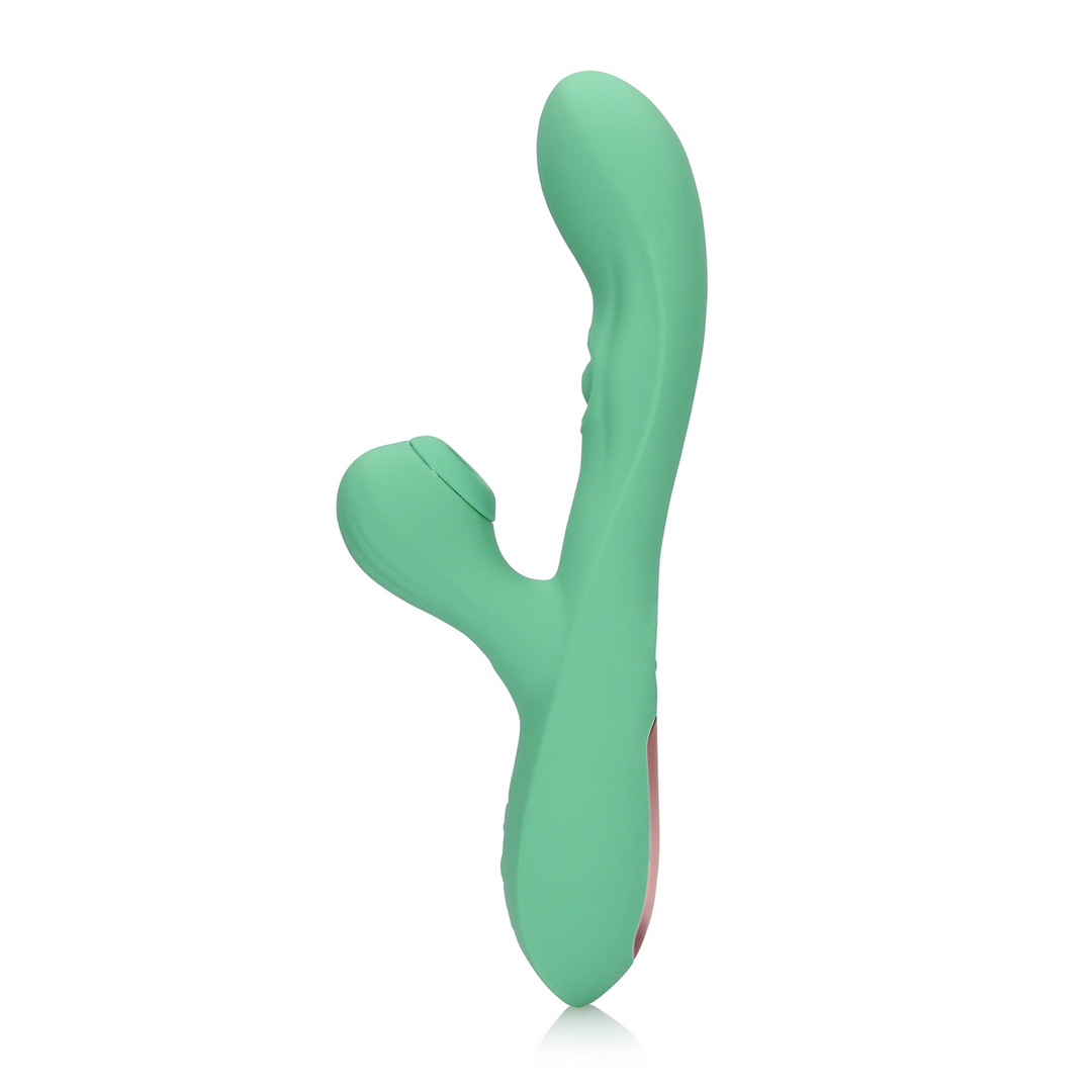 Loveline Pulse Wave Tongue Flickering Rabbit Vibrator Groen
