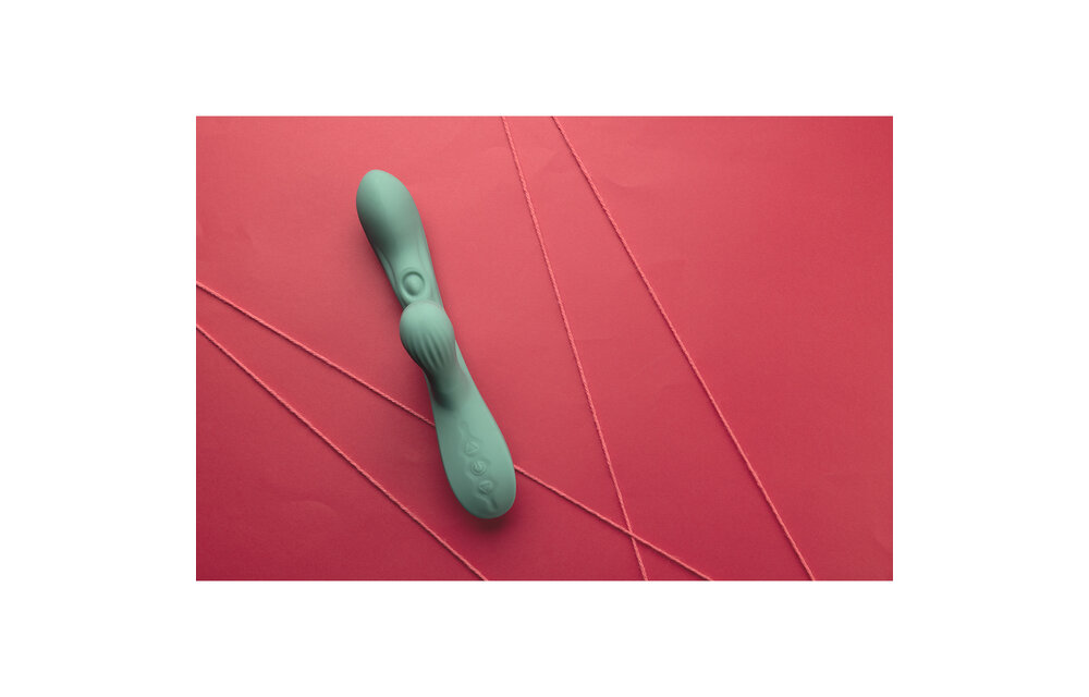 Loveline Pulse Wave Tongue Flickering Rabbit Vibrator Groen