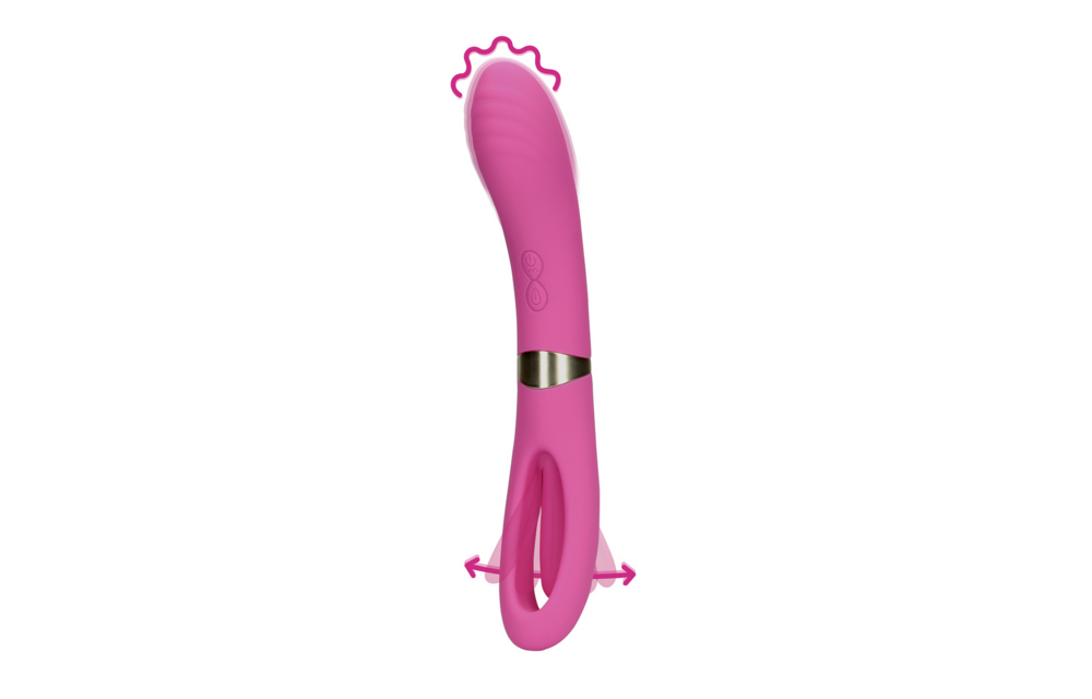 Double-sided G-Spot vibrator Pink - Loveline by Shots