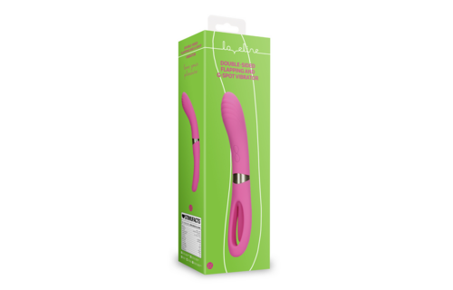 Beidseitig verwendbarer G-Spot Vibrator mit Schlagflügel - Exuberant Pink