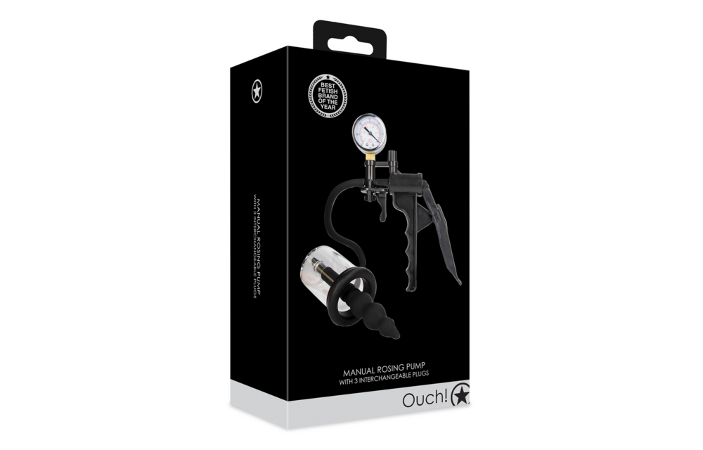 Manuelle Rosing-Pumpe Schwarz 7,5 cm – Starke Saugkraft