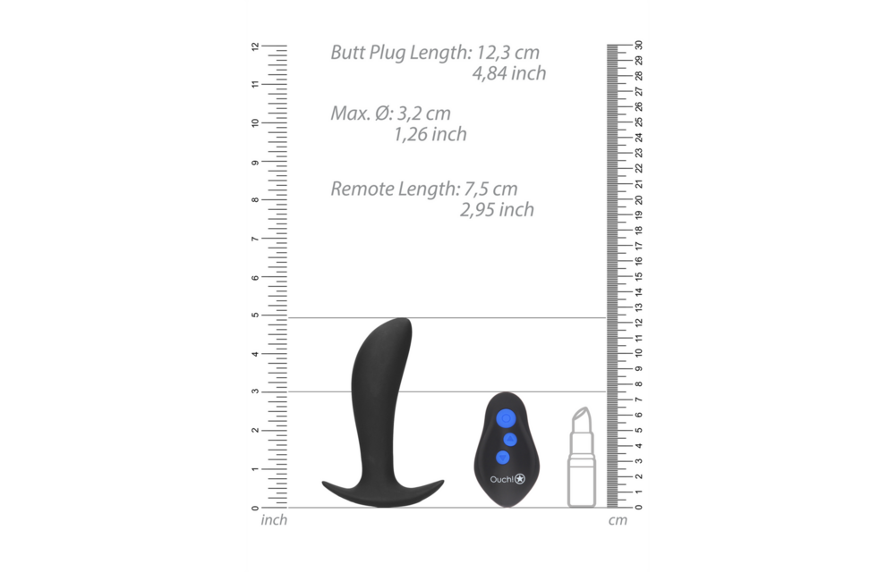 E-Stim Vibrating Butt Plug 12.3 cm – Intense Pleasure & Sensation