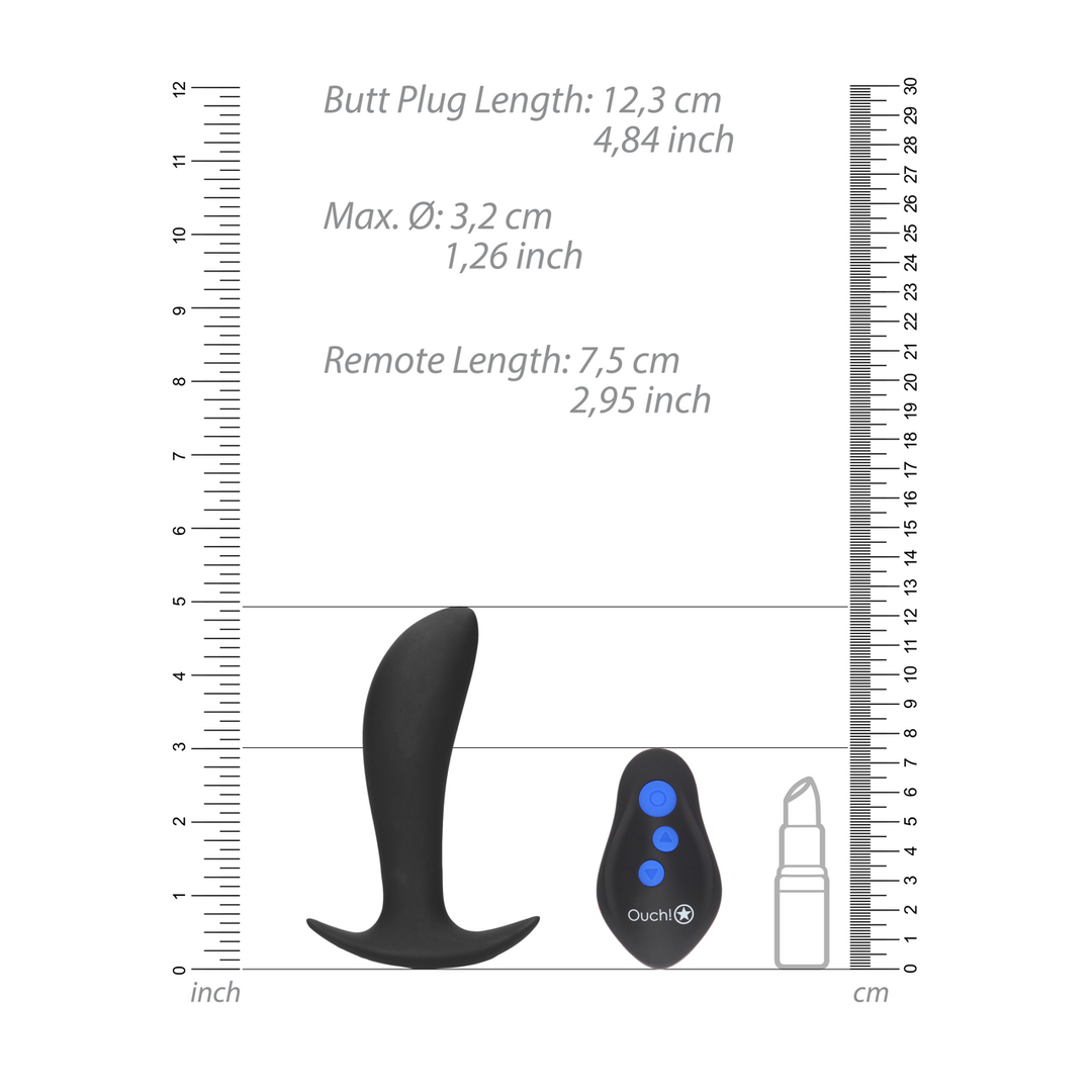 E-Stim Vibrerende Buttplug 12,3 cm – Intense Plezier & Sensatie