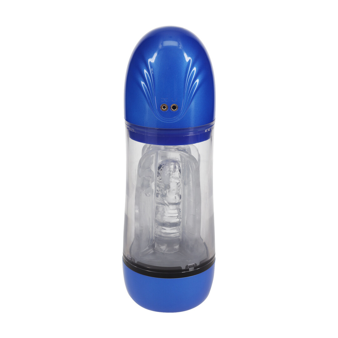 SonicPull Masturbator-Pumpe – Saugen & Vibration, Metallic-Blau
